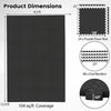 Black 24-tile puzzle exercise floor mats with 1/2" thickness, ideal for gyms and playrooms, featuring a non-slip.