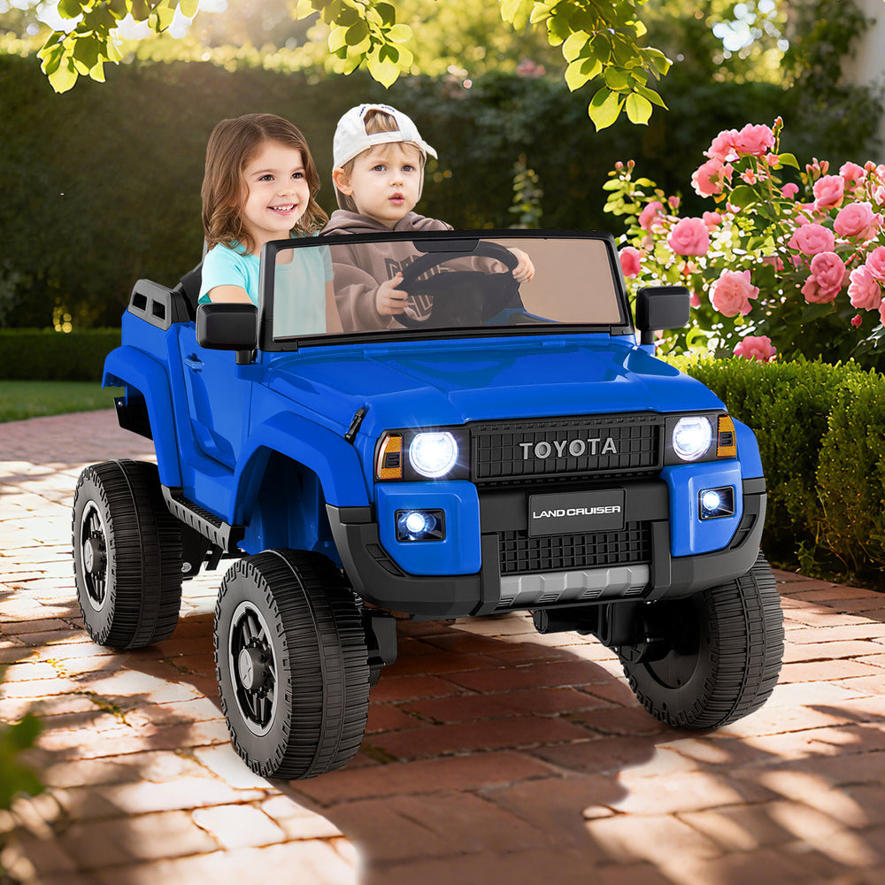 24V 2 Seater Ride on Car 4WD/2WD Switchable for Kids with Remote for Ages 3+-Navy - Gallery View 1 of 13