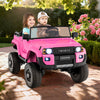 24V 2 Seater Ride on Car 4WD/2WD Switchable for Kids with Remote for Ages 3+-Pink - Gallery View 1 of 13