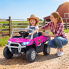 24V Ride On Dump Truck Car Off-Road with Remote Control and Music-Pink - Gallery View 1 of 11