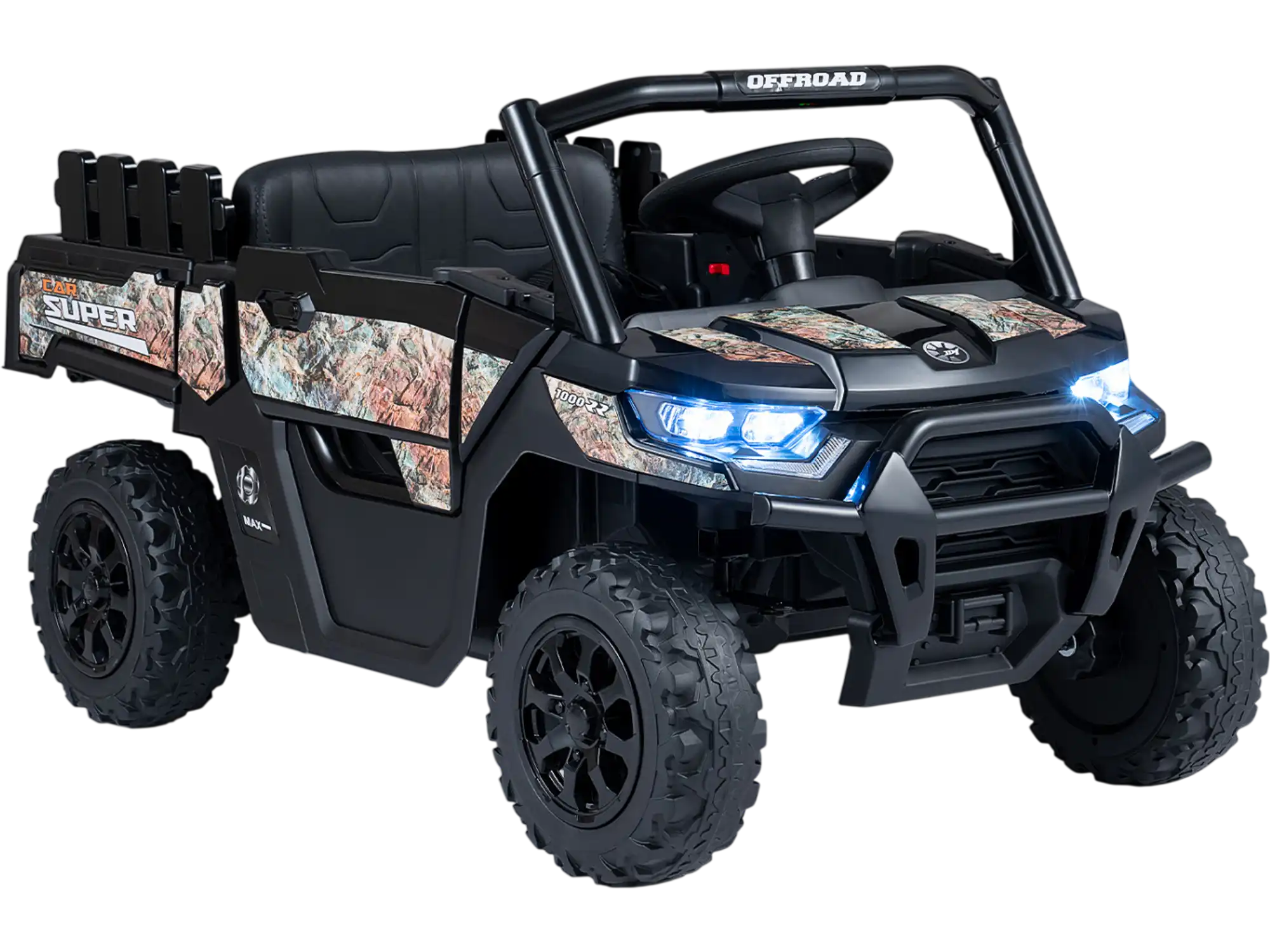 Costway 24V Kids Ride On Dump Truck Off-Road Remote Control Music 46167307 New