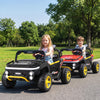 24V Ride on Toy for Kids 2 Seater Ride on Truck Car with Horn Music Story-Black - Gallery View 1 of 11