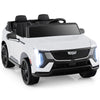 24V Ride on Truck 2-Seater Licensed Cadillac with Remote Control-White - Gallery View 1 of 13