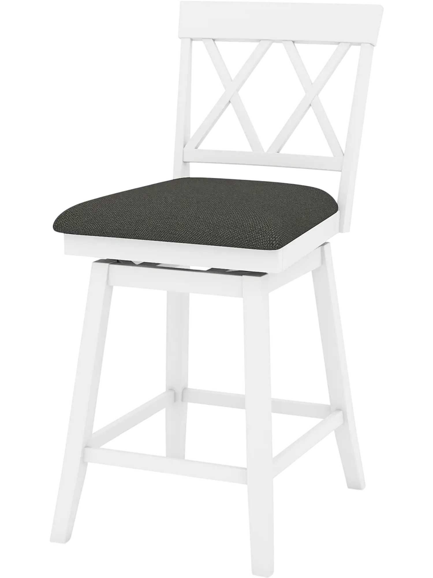 Costway Counter Height Bar Stools w/ Backrest Upholstered Seat Cushion 24/29