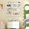 24 Inch Kids Bookshelf Set of 4 Wall-Mounted Picture Ledge Shelf-White - Gallery View 1 of 10