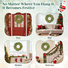 24-inch pre-lit Christmas wreath with 108 branch tips and 35 warm white LED lights, perfect for door or window.