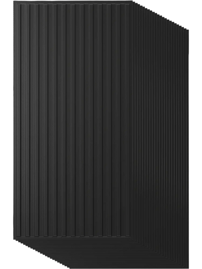Costway 24-Pack PVC 3D Slat Wall Panels Interior Wall Decor Living Room TV Background 47201561 New