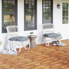 Acacia wood interlocking deck tiles in a natural finish, showcasing a waterproof design for outdoor spaces.