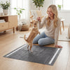 Charcoal dog pee pad with 6-layer construction, ideal for small to large dogs, providing leak-proof protection indoors.