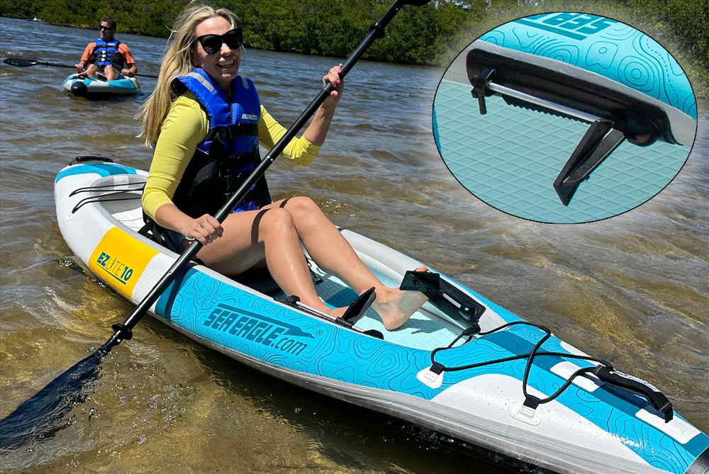 Sea Eagle EZLITE10K_D 10' EZLite10 Inflatable Kayak Deluxe Package New