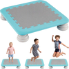 Mini trampoline for kids, 25.5" with non-slip foot pads, ideal for indoor and outdoor sensory balance play.