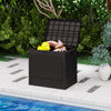 25 Gallon Outdoor Storage Box with Rattan Patterns-Brown - Gallery View 1 of 10