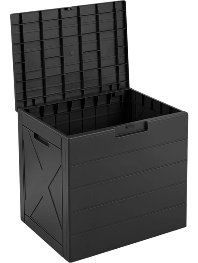 Costway 25 Gallon Outdoor Deck Storage Bin w/ Lid Carry Handles Lock Hole 41218504 New