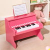 25 Keys Kids Piano Keyboard with Adjustable Speed and Teaching Mode-Pink - Gallery View 1 of 9