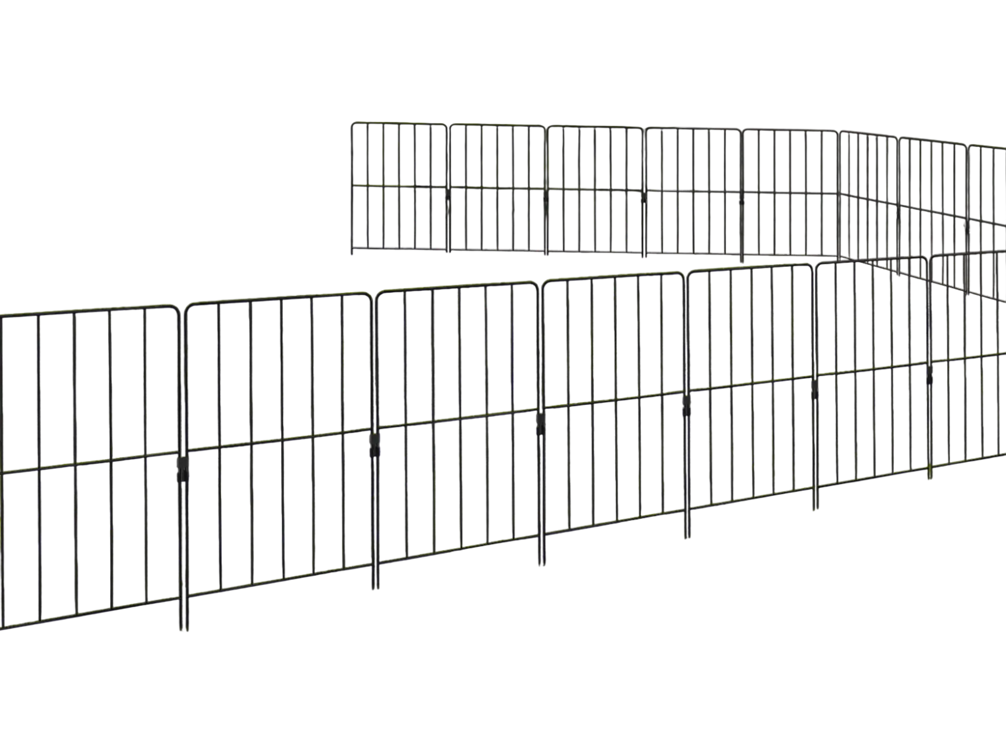 Costway Decorative Rustproof Garden Fence Set 50 Pack 51308996 New