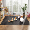 25 Tiles Wood Grain Foam Floor Mats with Borders-Black - Gallery View 1 of 10
