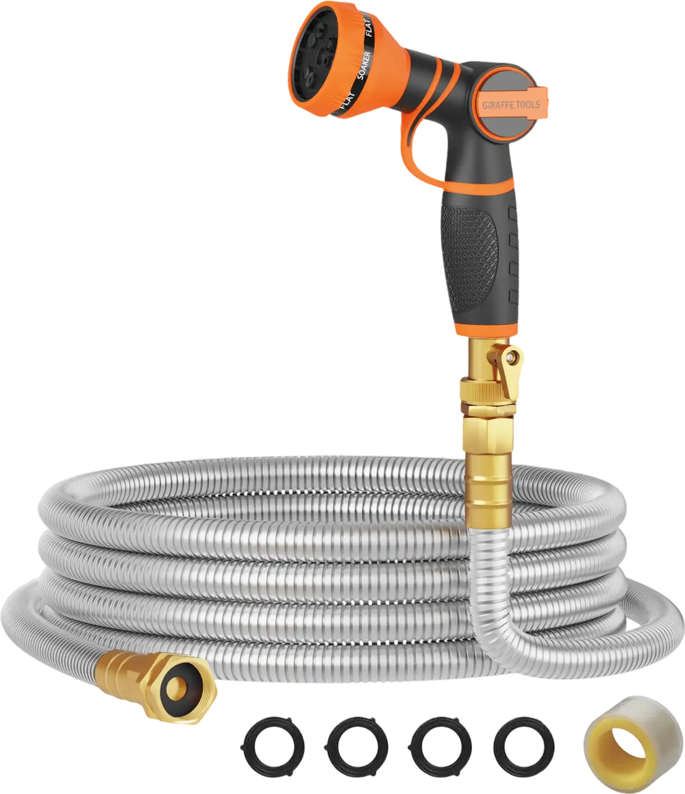 Giraffe Tools Stainless Steel Water Hose 5/8" - New