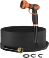 Giraffe Tools Lay Flat Water Hose - x 5/8” Black New