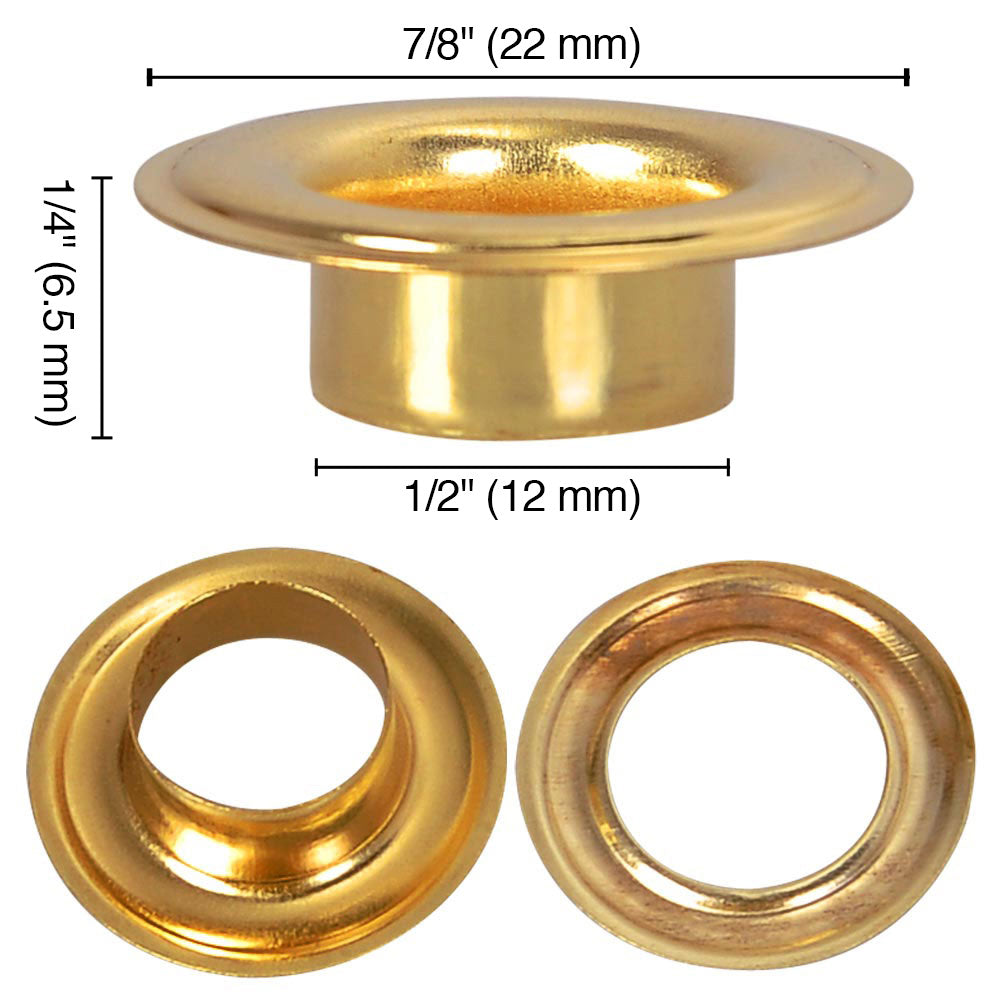 Yescom Grommet & Washer 1/4" 3/8" 1/2" #0 #2 #4 / New