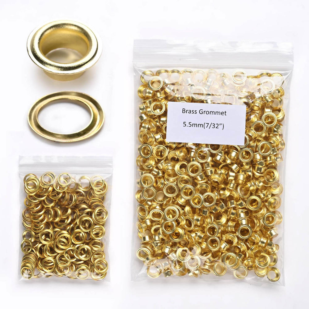 Yescom Copper Brass Grommet & Washer Eyelet 1/2", 3/8", 7/32" New