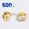 Yescom Copper Brass Grommet & Washer Eyelet 1/2", 3/8", 7/32" New