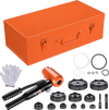 Yescom Hydraulic Hole Punch 15 Ton Heavy Duty Metal Hole Knockout 10-Die New