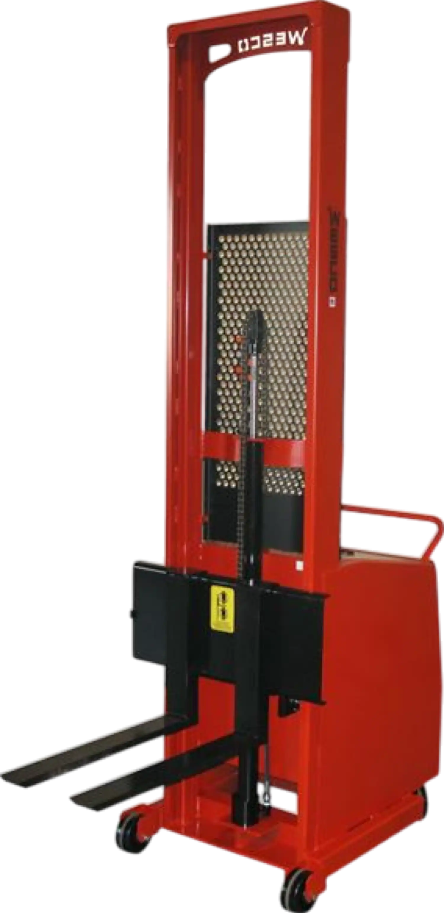 Wesco 261038 1000 lb. Counter Balanced Platform Stacker Battery Powered with 64