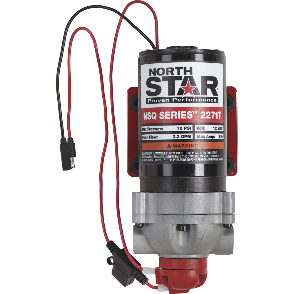 NorthStar NSQ Series Sprayer Diaphragm Pump On Demand 12V 70 PSI 2.2 GPM 2682271 New