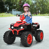 12V Kids Ride on ATV with LED Lights and Treaded Tires and LED lights-Red - Gallery View 1 of 11