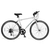 Gray 26-inch mountain bike with 6-speed gear, dual brakes, and all-terrain rubber wheels for urban and off-road cycling.