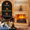 26-inch infrared quartz electric fireplace with realistic pinewood ember bed, CSA certified, perfect for heating up to.