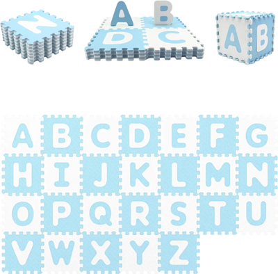 Costway 26-Pc Interlocking ABC Play Mats Detachable Letters 72471199 New