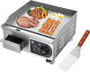 Yescom Electric Countertop Griddle Flat Grill 14in 1500W New