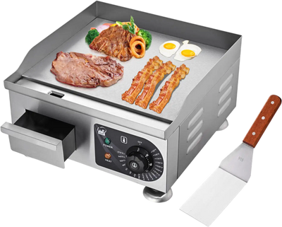 Yescom Electric Countertop Griddle Flat Grill 14in 1500W New