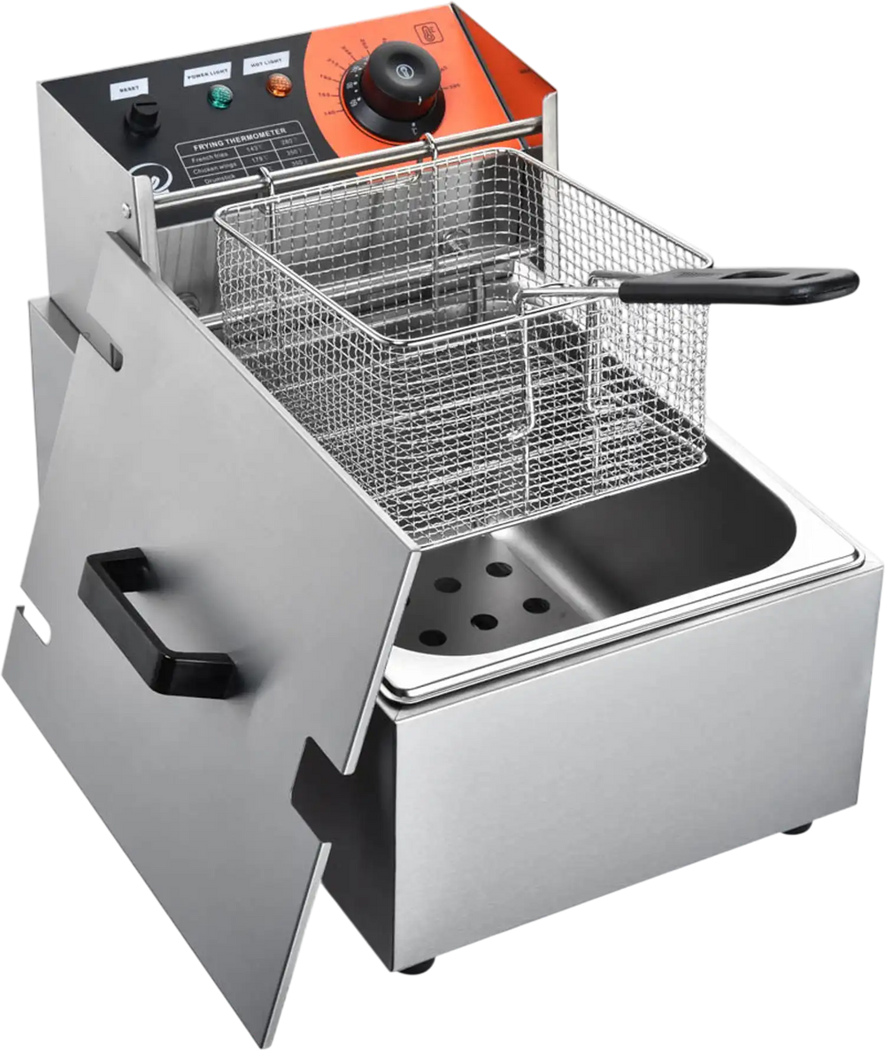 Yescom Stainless Steel Electric Countertop Fat Deep Fryer 8L 2500W New