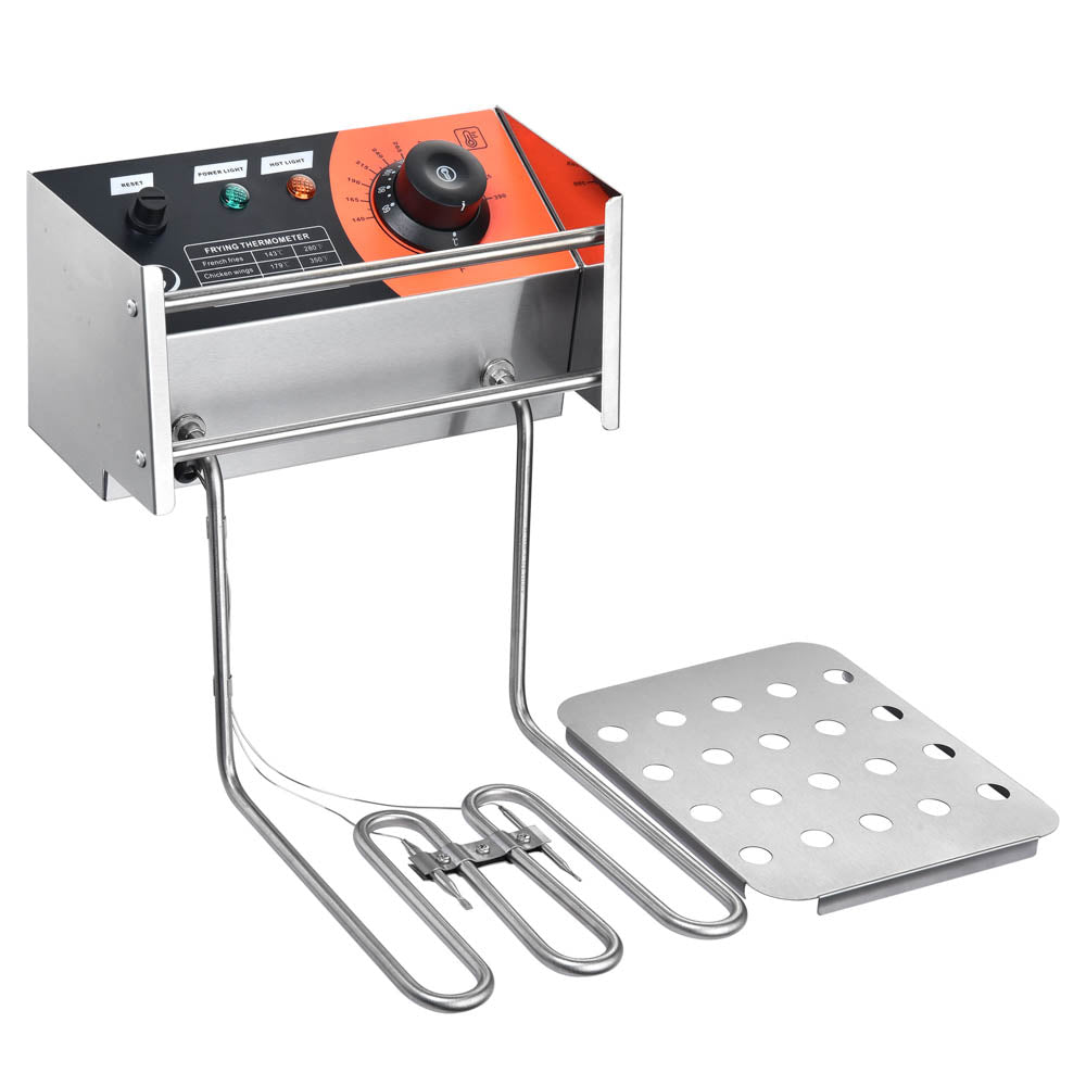 Yescom Stainless Steel Electric Countertop Fat Deep Fryer 8L 2500W New