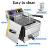 Yescom Electric Deep Fryer w/ Drain 10L 1500W Stainless Steel New