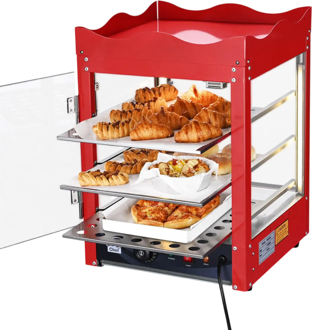 Yescom Commercial Countertop Pizza Food Warmer 3 Tier 600W New ...