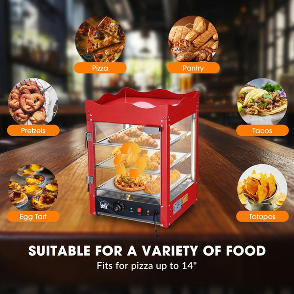 Yescom Commercial Countertop Pizza Food Warmer 3 Tier 600W New ...