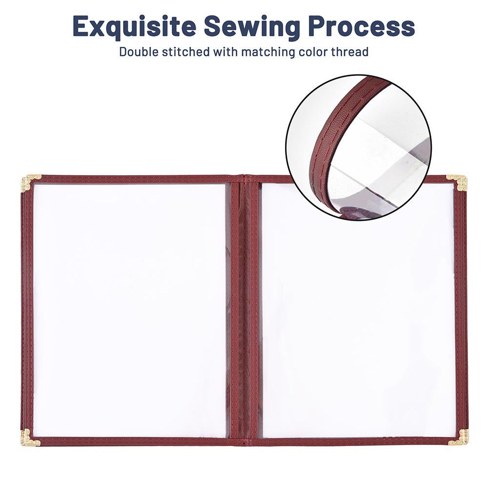 Yescom Menu Cover 8.5x11 Red New