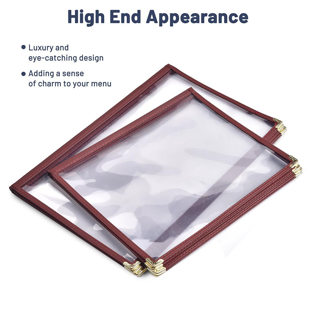 Yescom Menu Cover 8.5x11 Red New
