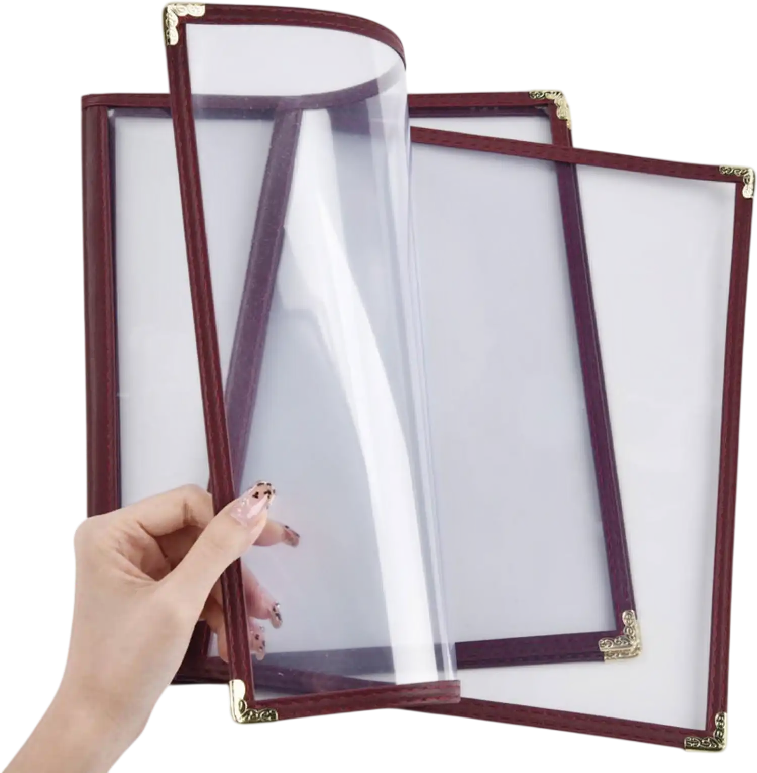 Yescom Menu Cover 8.5x11 Red New