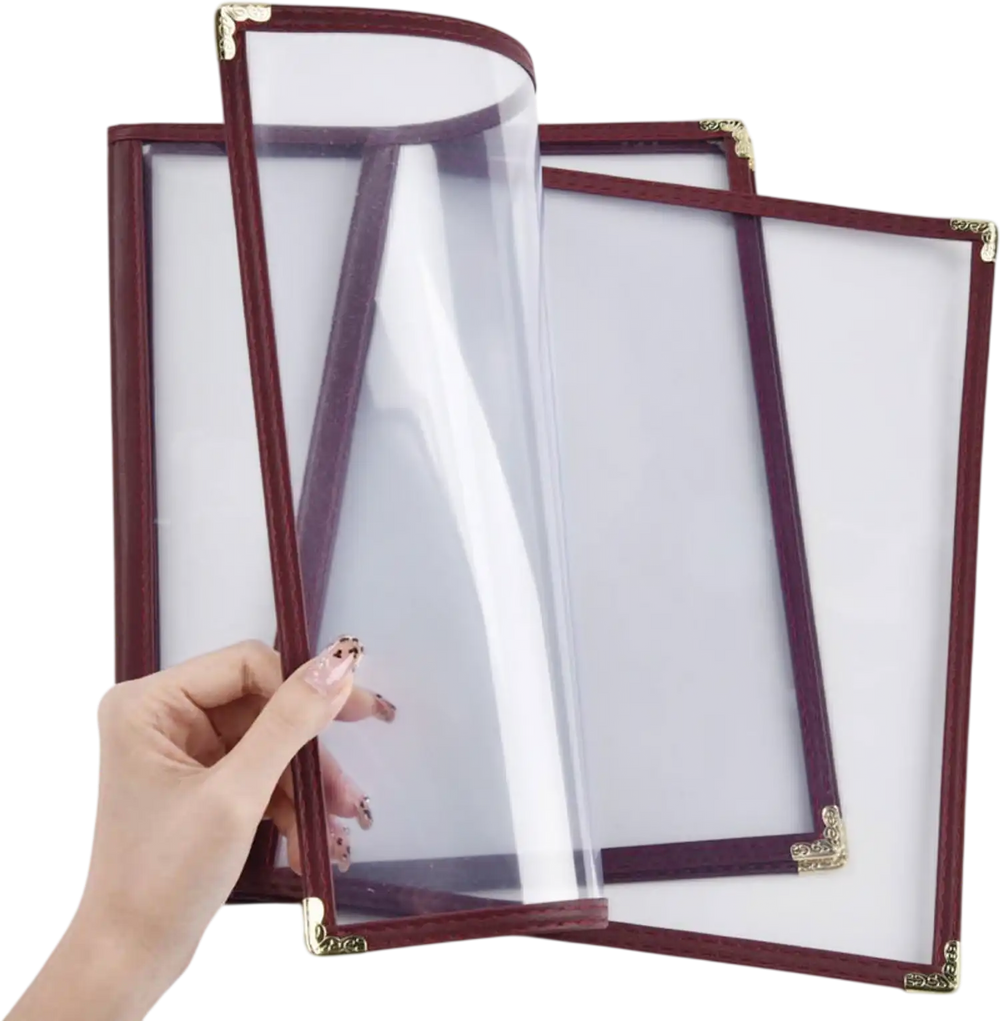 Yescom Menu Cover 8.5x11 Red New