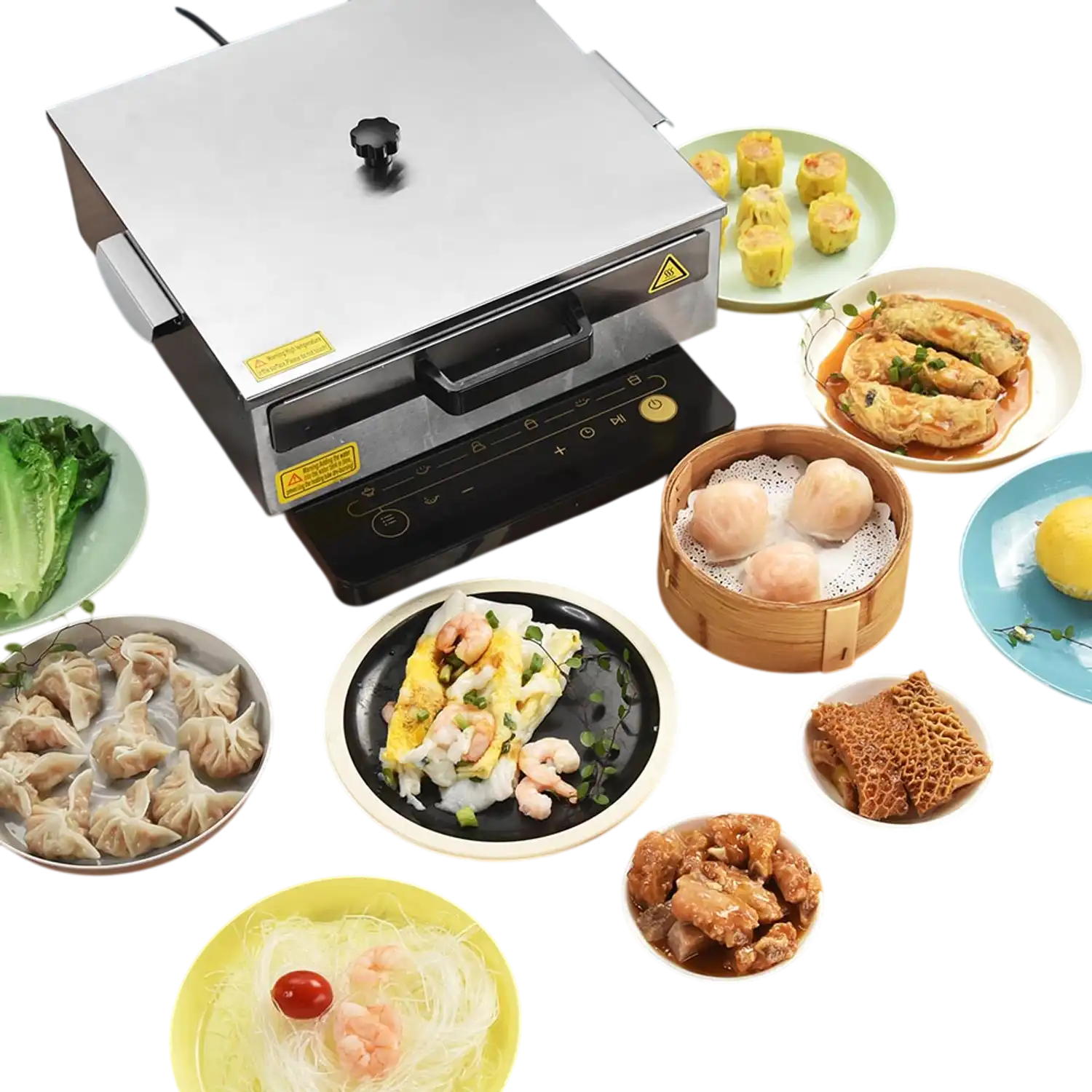 Steel Rice Filter Yescom Rice Roll Steamer Stainless Steel +2 Trays New – FactoryPure