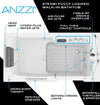 Anzzi 2753FLWR Bathtub 27" x 53" Right Drain Walk-In Whirlpool Air Jets Waterfall Quick Fill New