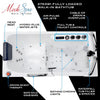 Anzzi 2753WILWD Bathtub 27" x 53" Left Drain Walk-In Whirlpool and Air Jets White New