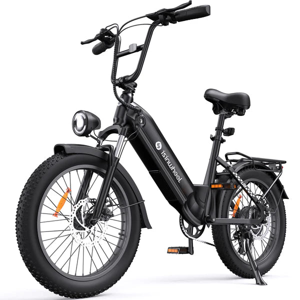 isinwheel U8 Pro Electric Bike All-Terrain 1000W 28 MPH 105 Mile Range 48V New
