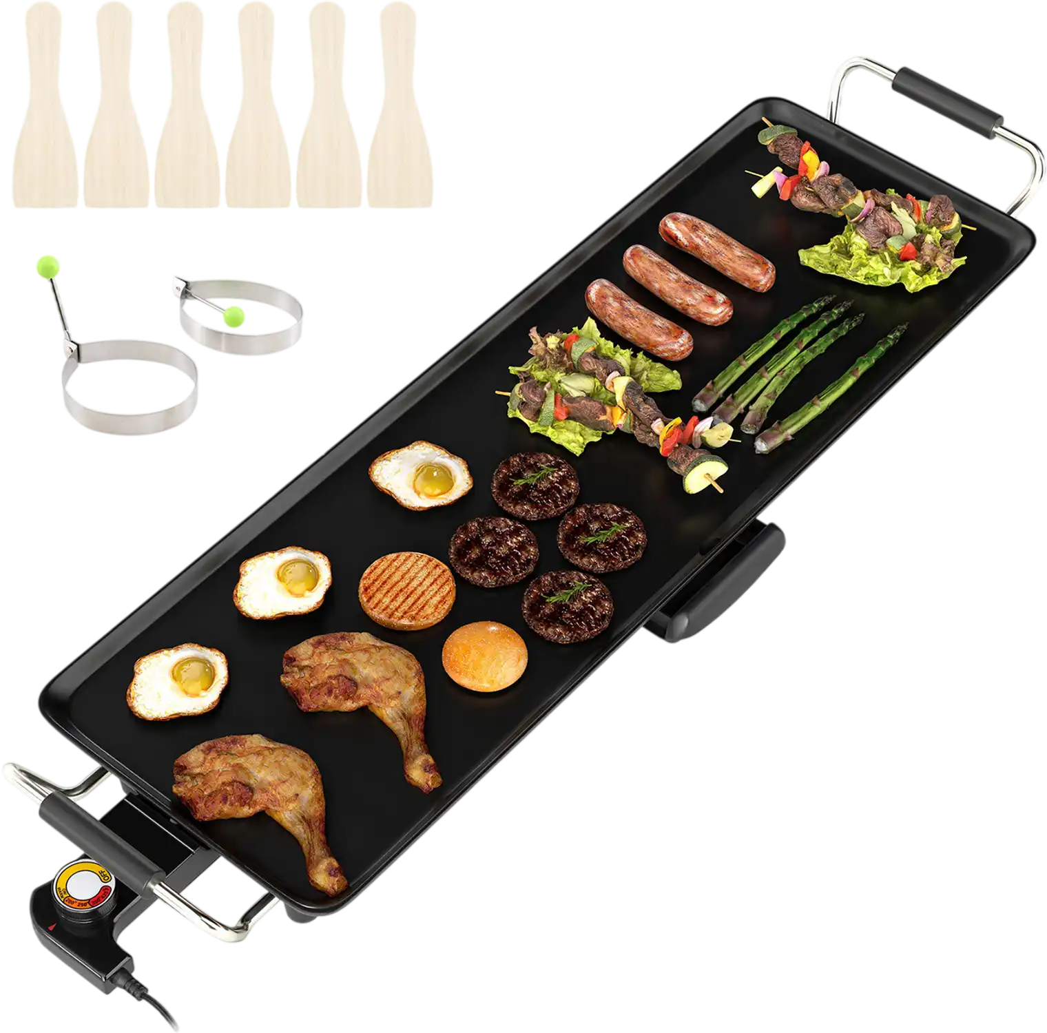 Costway Large Electric Griddle Nonstick BBQ Grill Adjustable Temperature 357916824 New