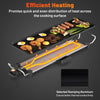Large 27-inch electric griddle with nonstick surface, adjustable temperature, and efficient heating for easy cooking.