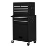 Rolling Cabinet Storage Chest Box Garage Toolbox-Black - Gallery View 1 of 9